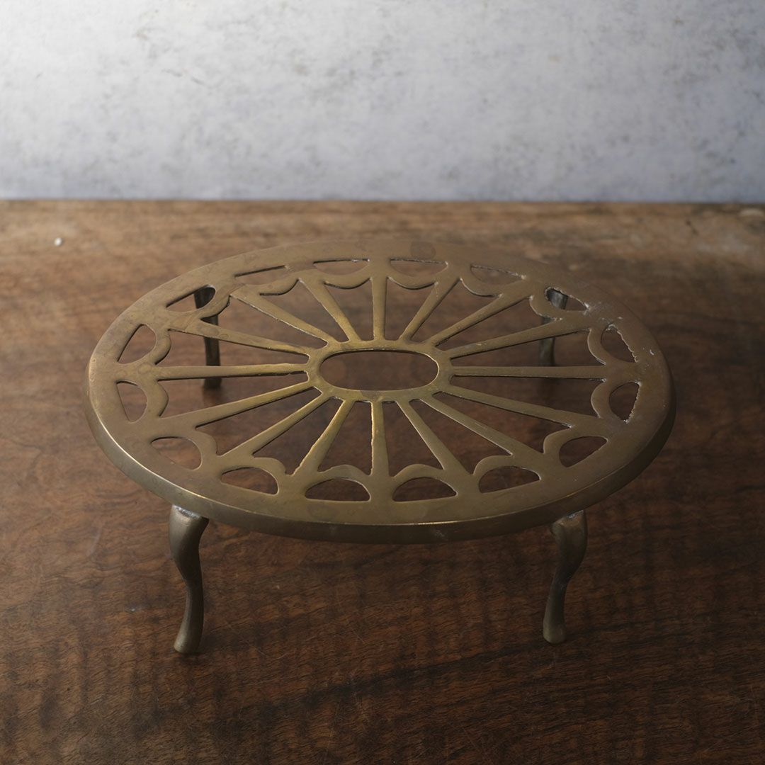 アンティークヴィクトリアンスタンド 真鍮 イギリス 5