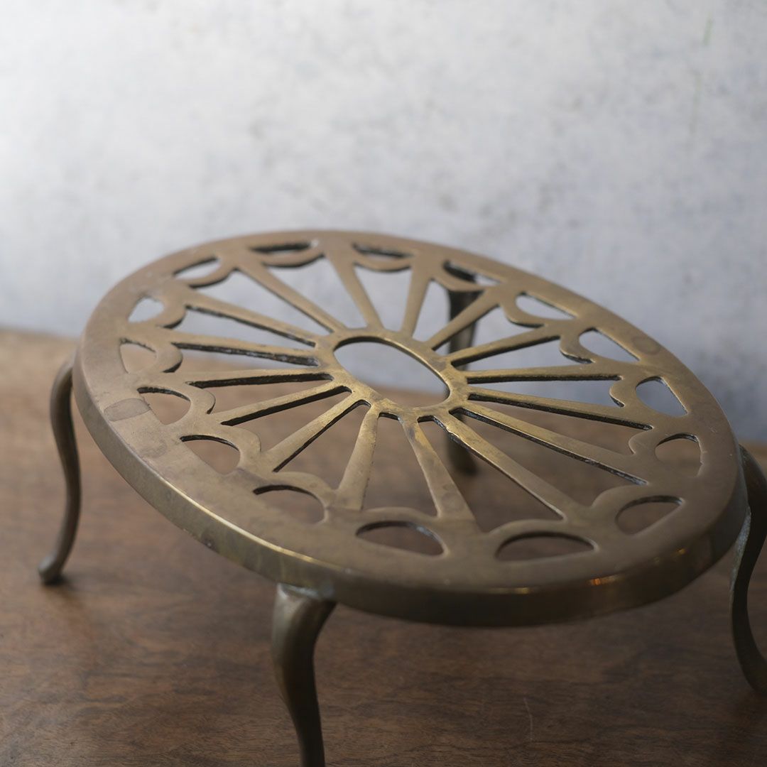 アンティークヴィクトリアンスタンド 真鍮 イギリス 6