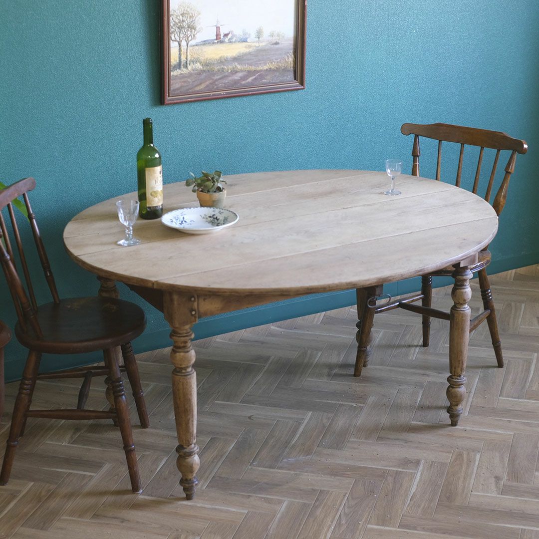 アンティーク ドロップリーフテーブル イギリス 可動天板 4～8人使用可 アンティーク家具1