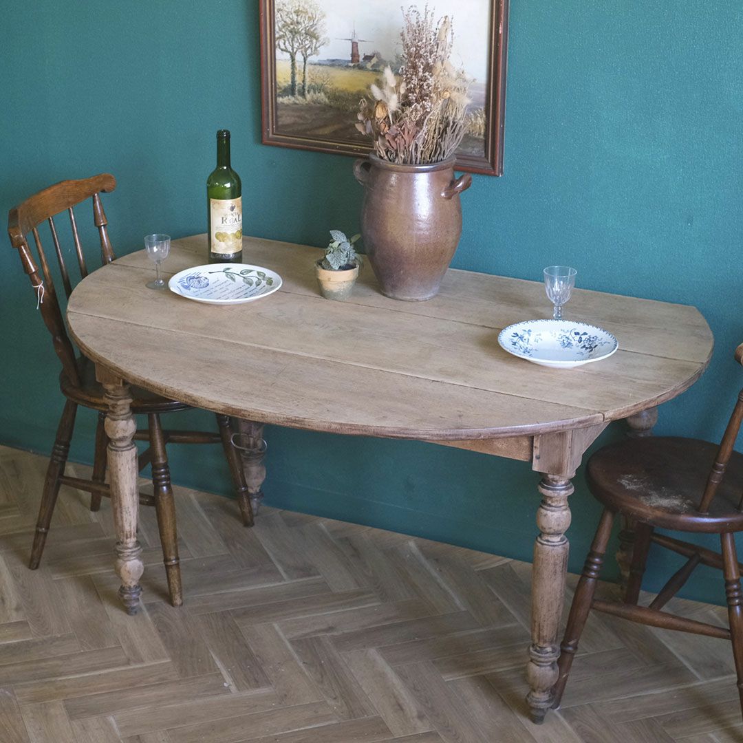 アンティーク ドロップリーフテーブル イギリス 可動天板 4～8人使用可 アンティーク家具3