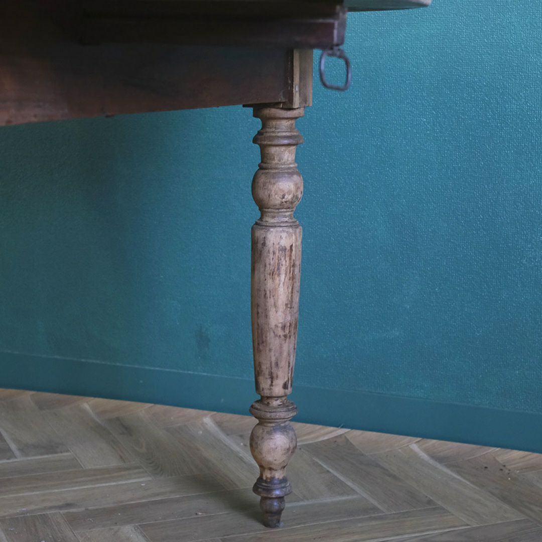 アンティーク ドロップリーフテーブル イギリス 可動天板 4～8人使用可 アンティーク家具13