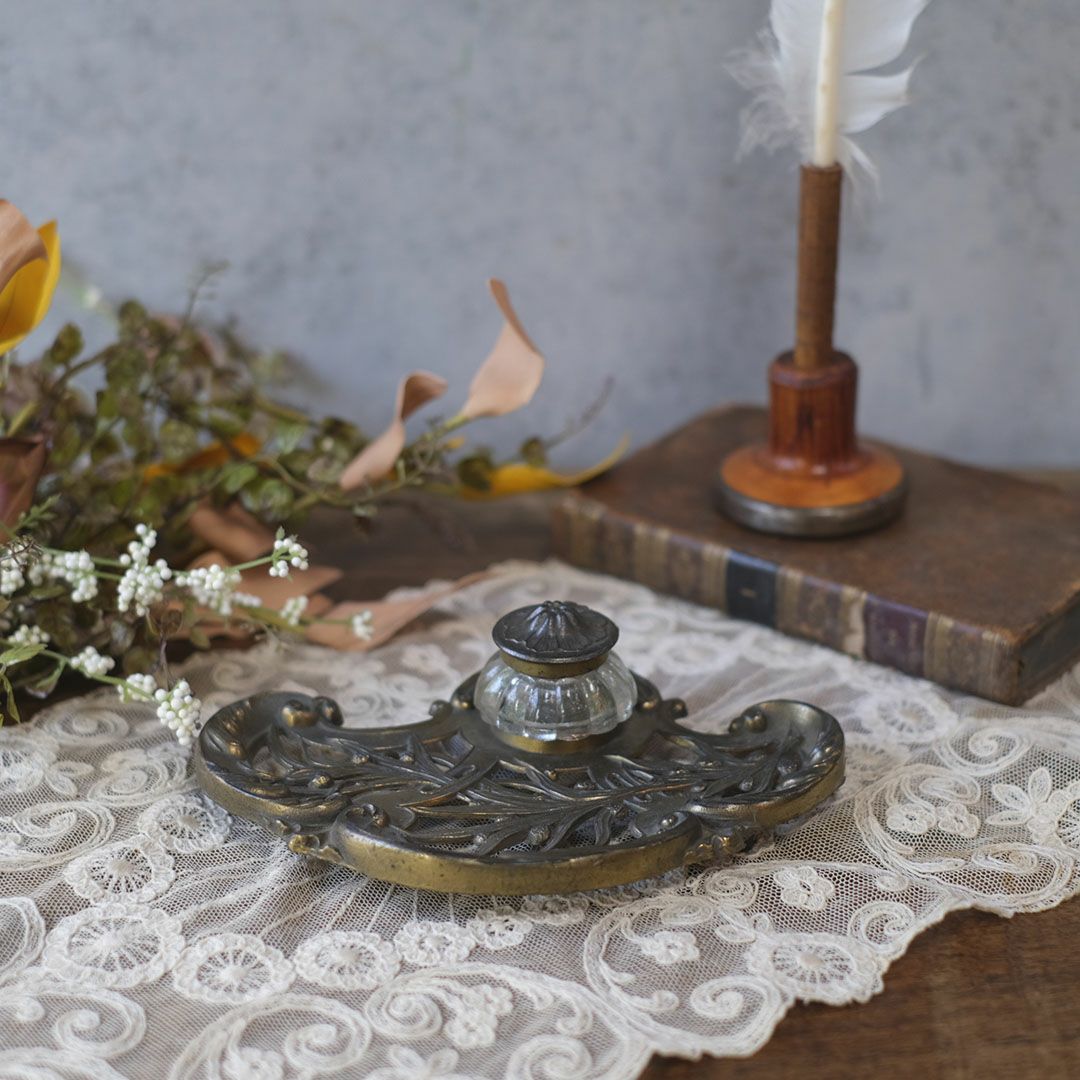 アンティークインクボトル アールヌゥーボー フランスの通販