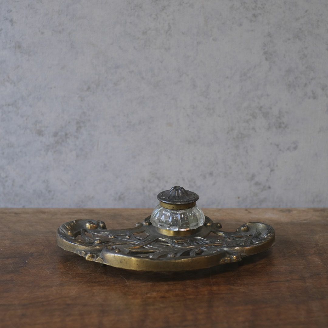 アンティークインクボトル アールヌゥーボー フランス アンティーク雑貨2