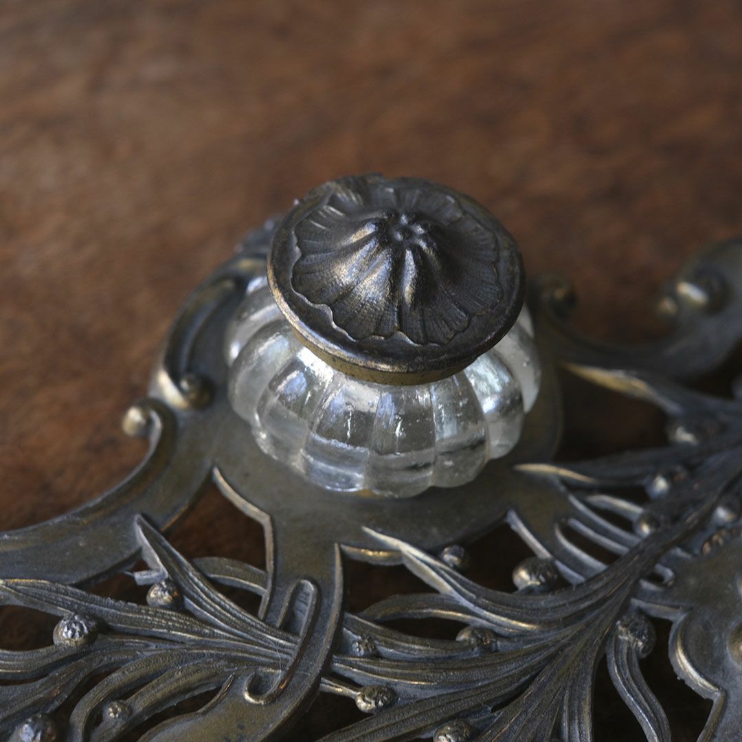 アンティークインクボトル アールヌゥーボー フランス アンティーク雑貨6