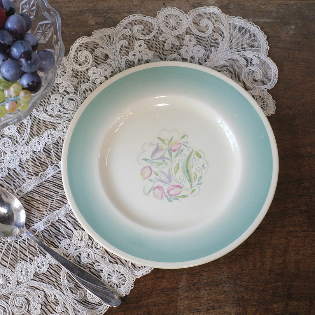 アンティーク プレート SUSIE COOPER ドレスデンスプレー スージークーパー イギリス