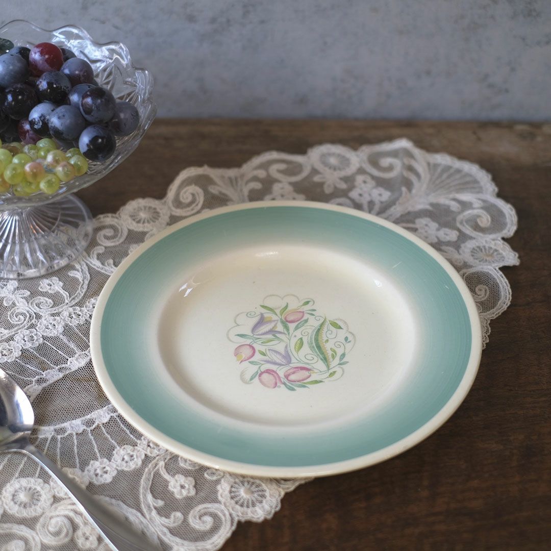 アンティーク プレート SUSIE COOPER ドレスデンスプレー スージークーパー イギリス1