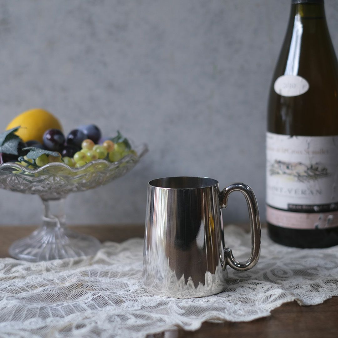 アンティーク マグカップ イギリス EPNS シルバープレート MH&Co