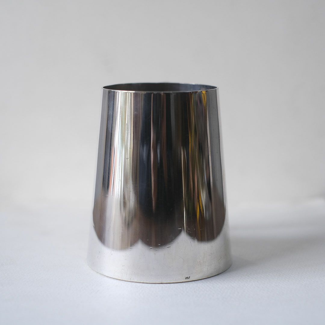 アンティーク マグカップ シルバープレート ハンドル付き