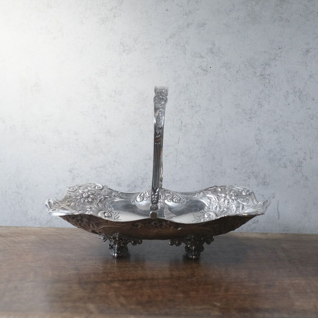 アンティークフルーツバスケット シルバープレート ヴィクトリアン 銀メッキ イギリス2