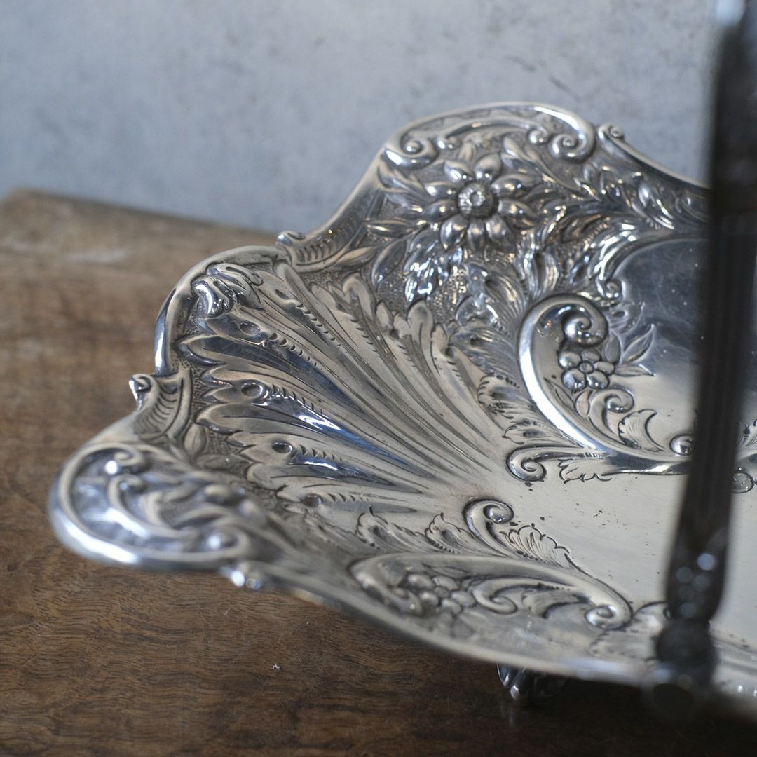アンティークフルーツバスケット シルバープレート ヴィクトリアン 銀メッキ イギリス6