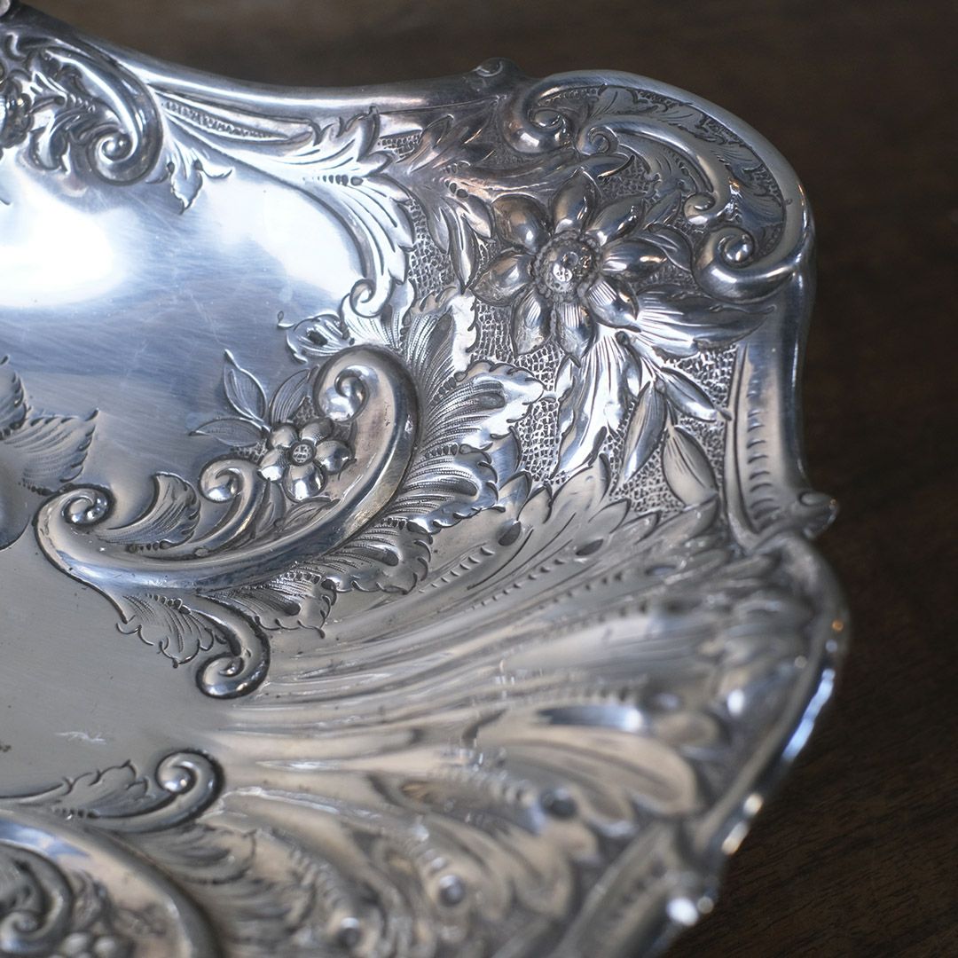 アンティークフルーツバスケット シルバープレート ヴィクトリアン 銀メッキ イギリス7