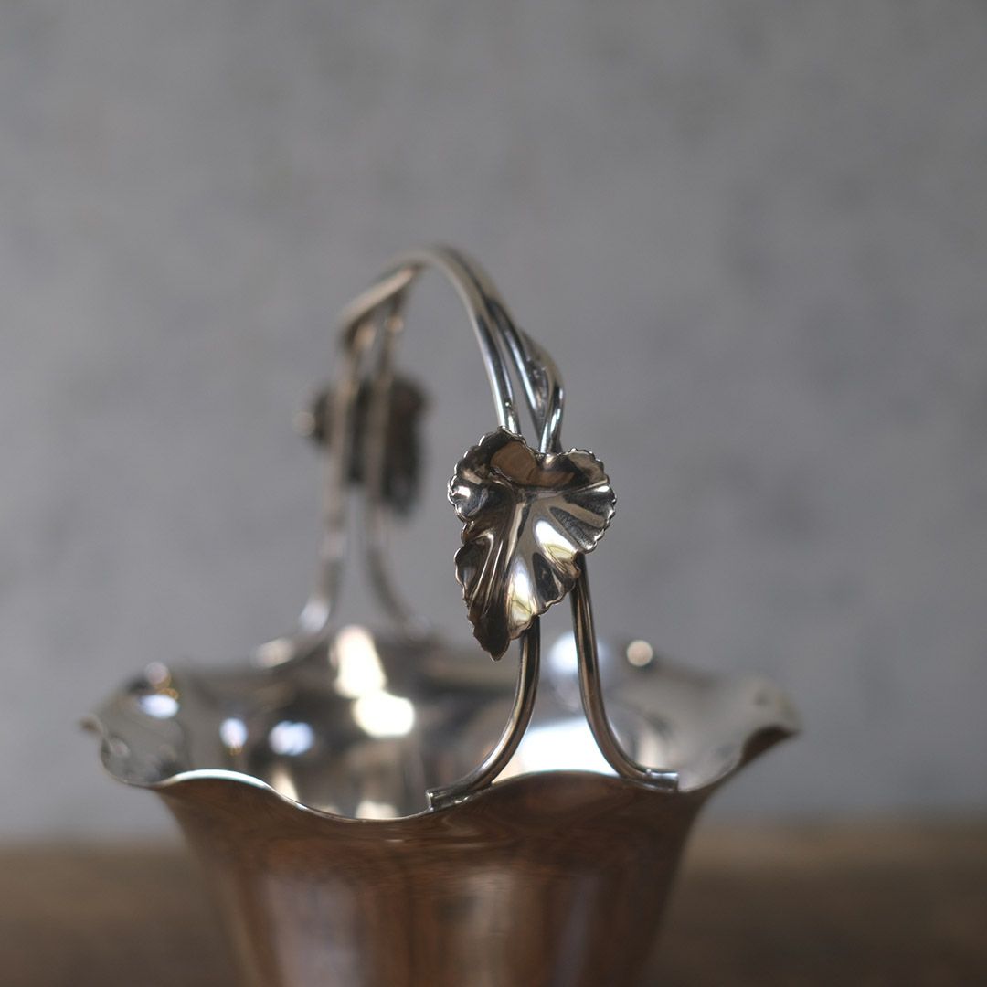 ヴィンテージスイートバスケット シルバープレート 銀メッキ4