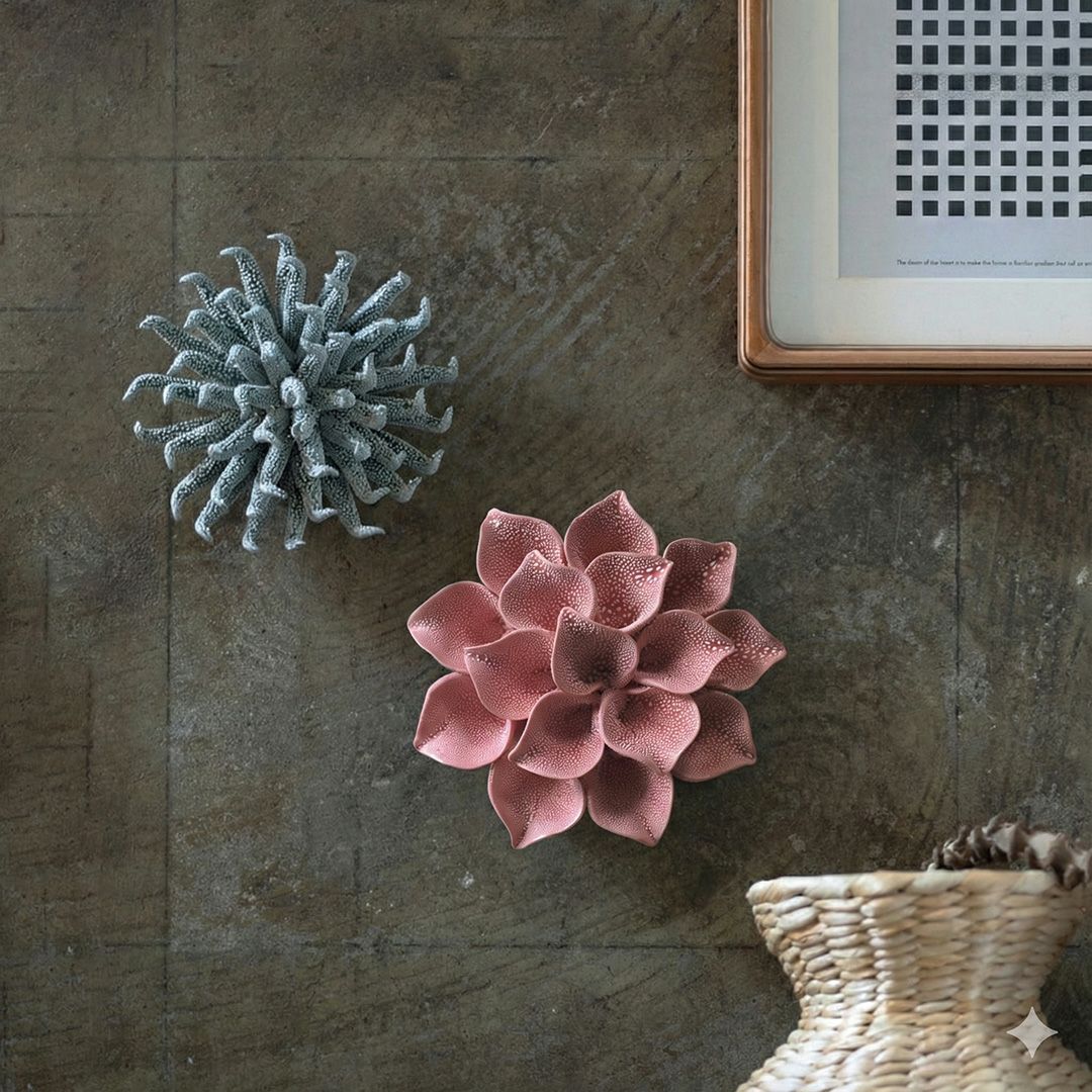 手仕事で作られた幻想植物オブジェ 近景ディテール