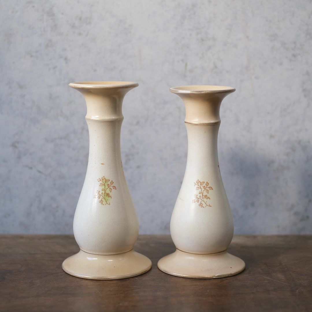  アンティーク キャンドルスタンド HICKEY WARE（ヒッキーウェア） 陶器 雉の絵 イギリス3