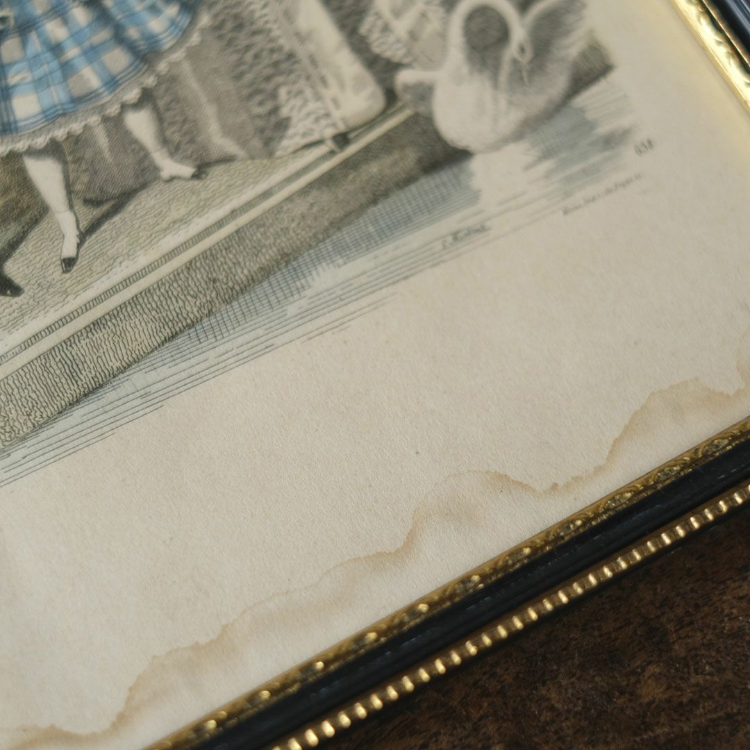 アンティークピクチャー 絵 リトグラフ フランス6