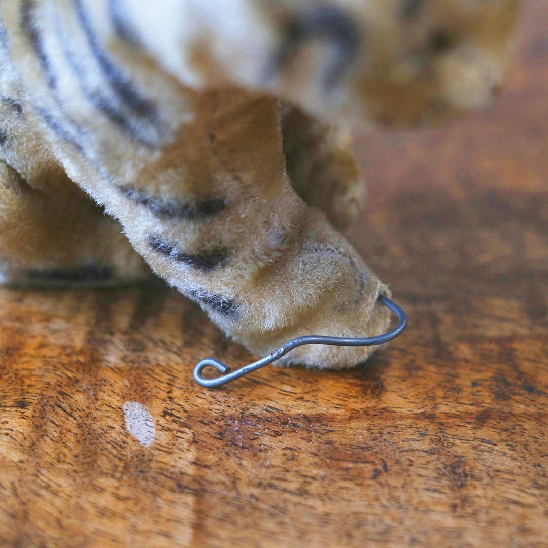 ヴィンテージ シュタイフ社 ぬいぐるみ トラ お座りポーズ（Sitting Tiger） ドイツ9