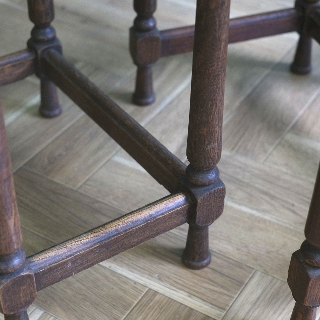 アンティーク ネストテーブル オーク サイドテーブル フランス アンティーク家具10