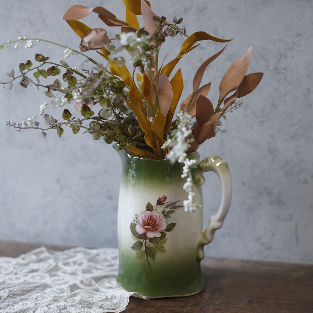 アンティークジャグ ピッチャー 花 イギリス2