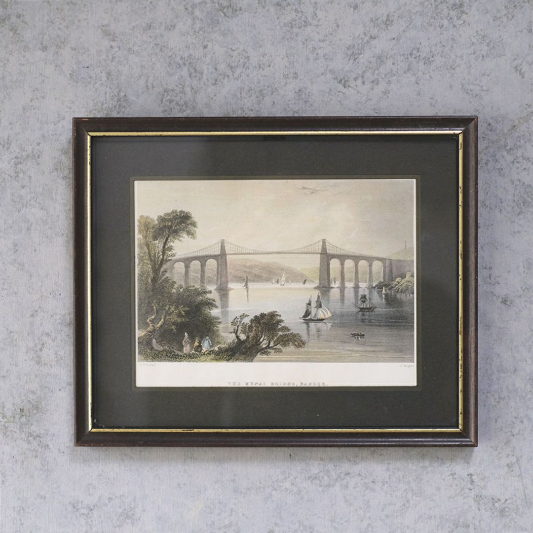 アンティークリトグラフピクチャー イギリス 鋼版画1