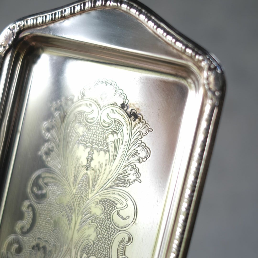 ヴィンテージトレイ シルバープレート 銀メッキ イギリス6