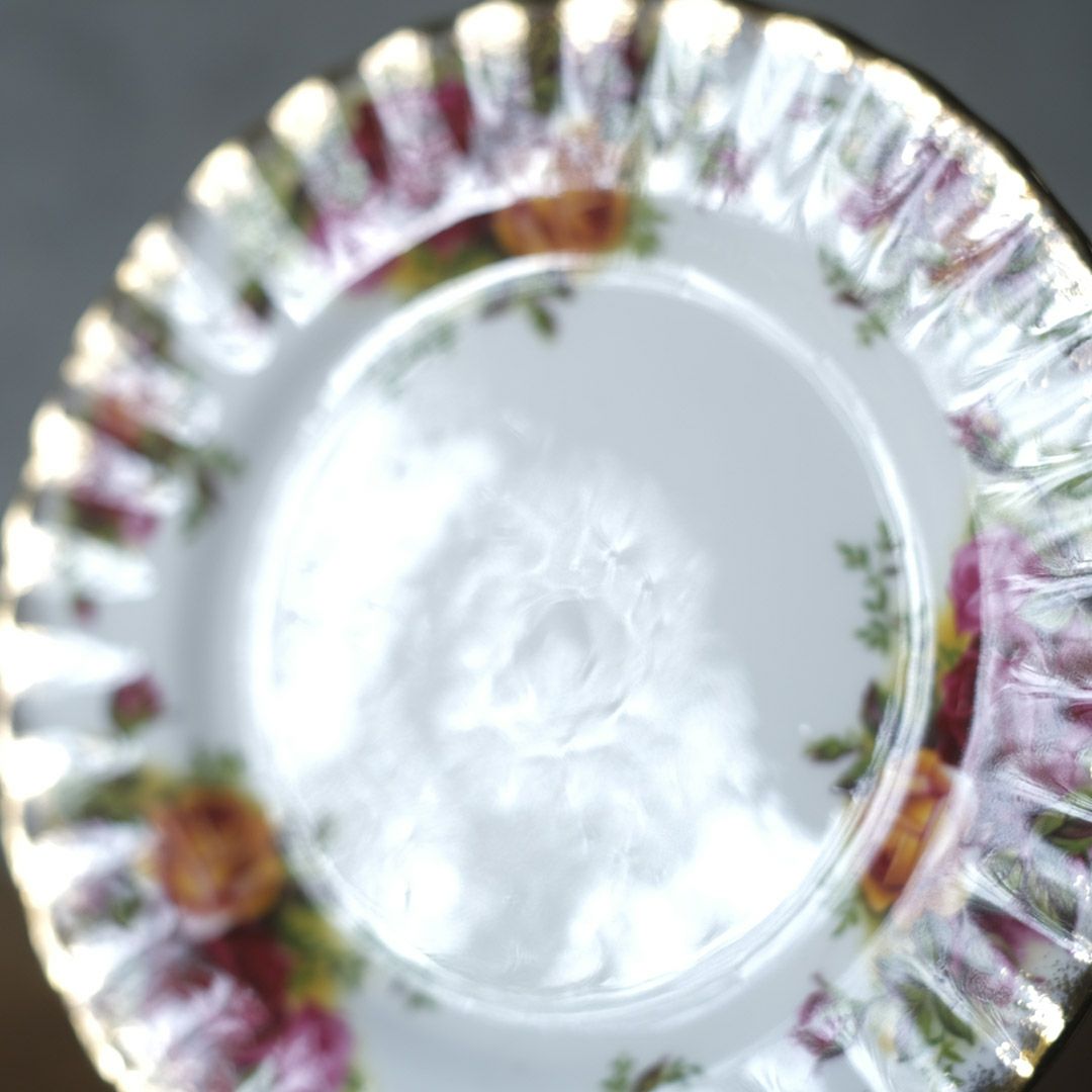 ヴィンテージ Royal Albertティーカップトリオ/old country rose イギリス ロイヤルアルバート 王室御用達7