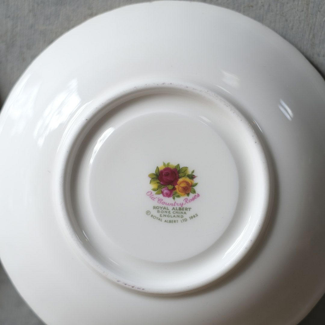 ヴィンテージ Royal Albertティーカップトリオ/old country rose イギリス ロイヤルアルバート 王室御用達11