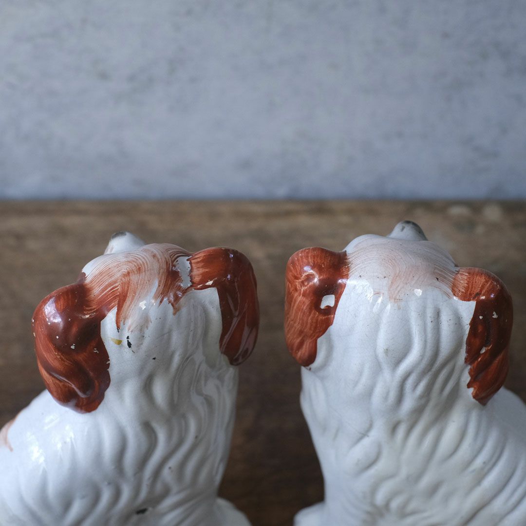 アンティークスターフォードシャードッグ　ペア イギリス6