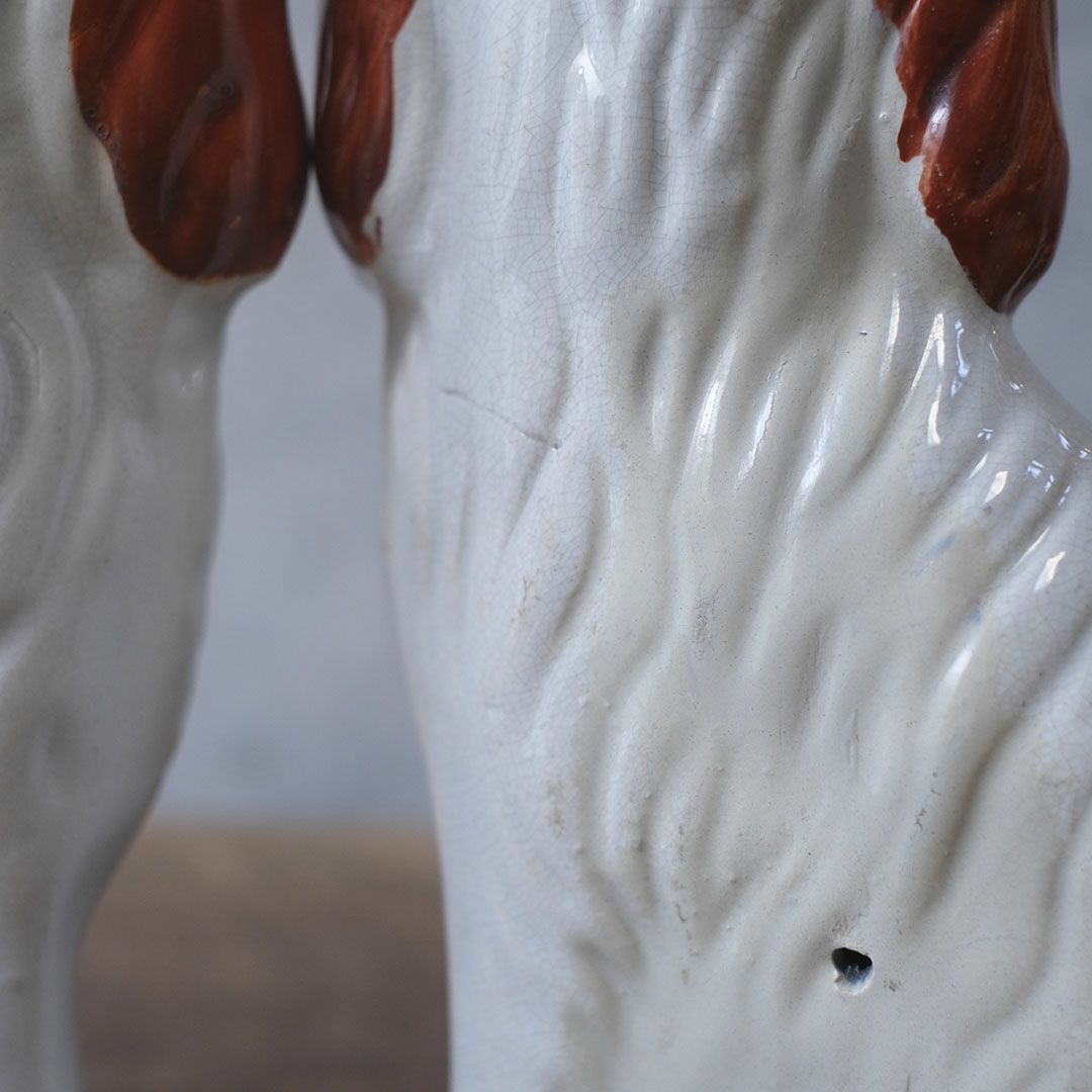 アンティークスターフォードシャードッグ　ペア イギリス7