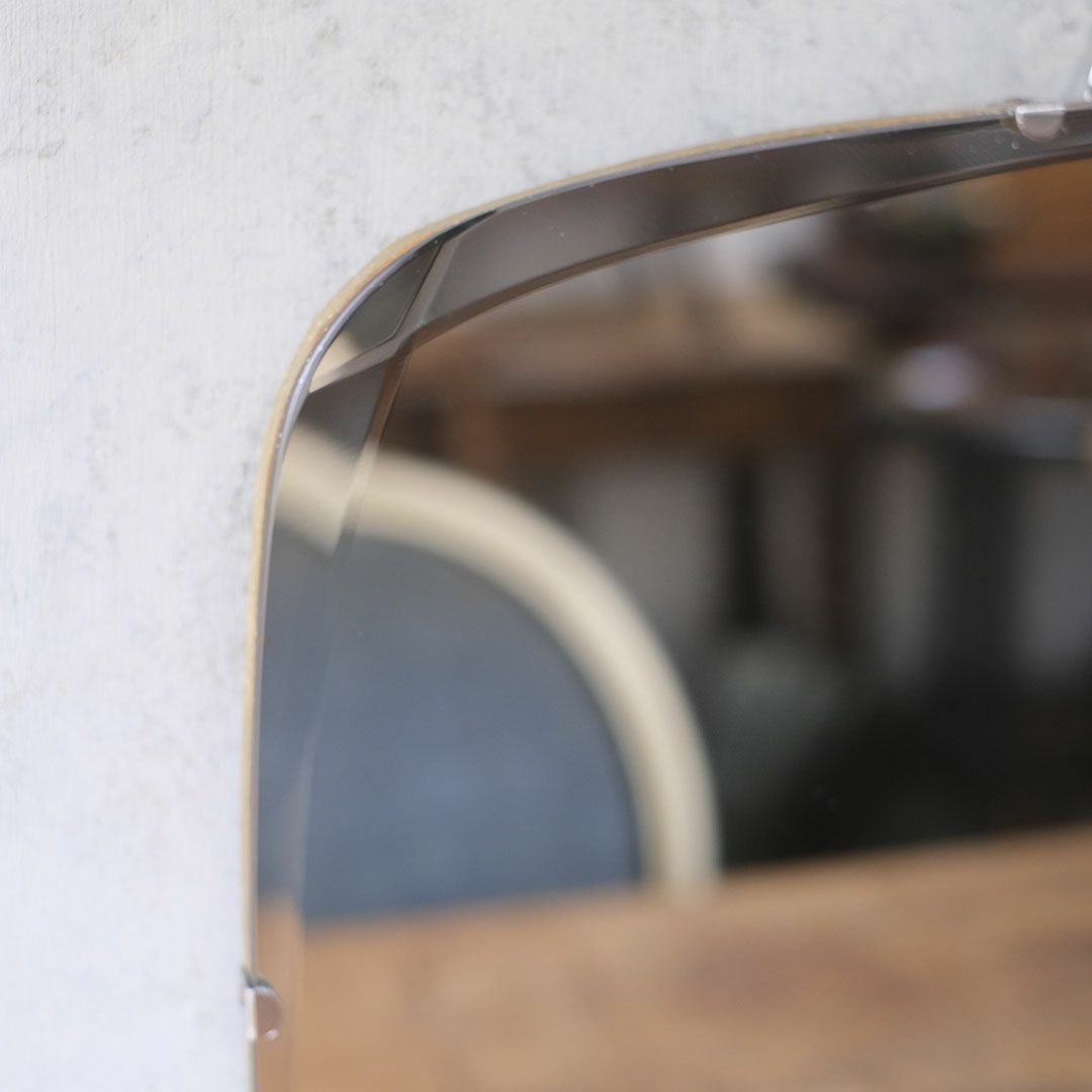 アンティークミラー フレームのないすっきりとしたデザインの鏡 イギリス4