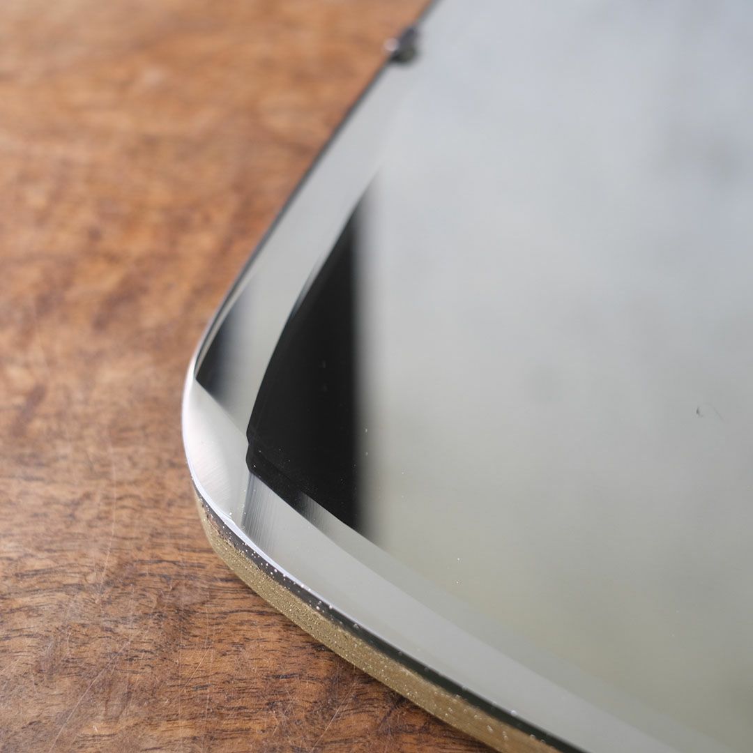 アンティークミラー フレームのないすっきりとしたデザインの鏡 イギリス7