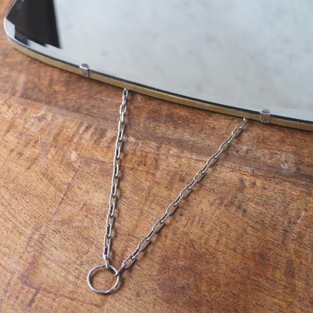 アンティークミラー フレームのないすっきりとしたデザインの鏡 イギリス8