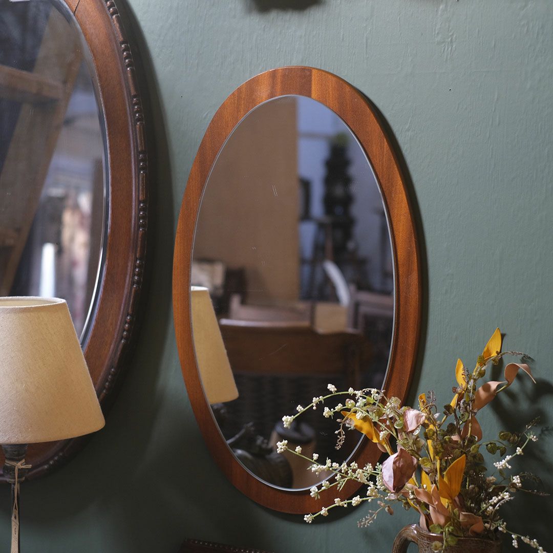 アンティークミラー オーバル 楕円形 イギリス1