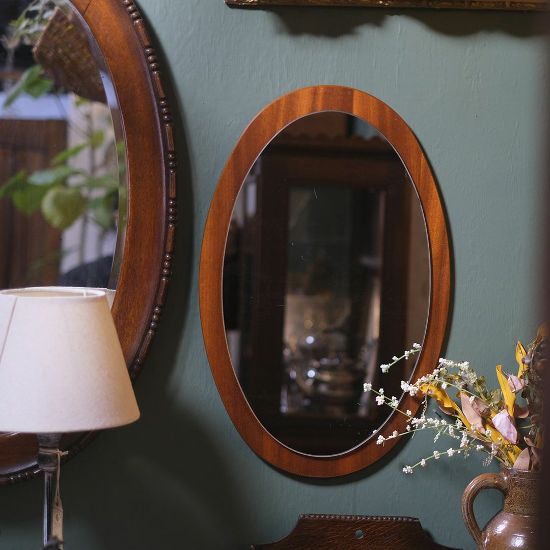 アンティークミラー オーバル 楕円形 イギリス2