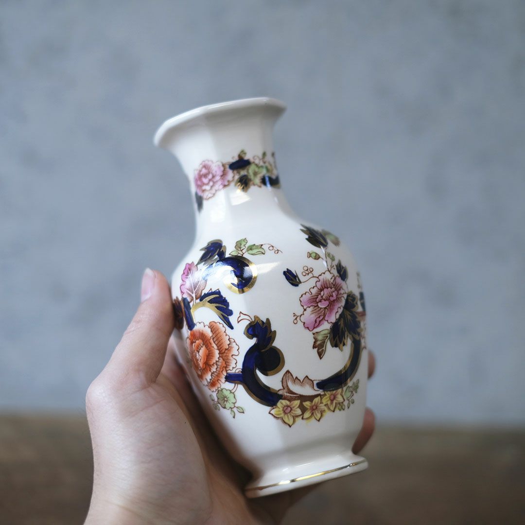 ヴィンテージフラワーベース MASON'S メイソン Mandalay イギリス 花瓶4