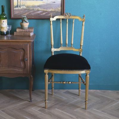 フランス アンティーク ナポレオンIIIチェア リボントップ フランス