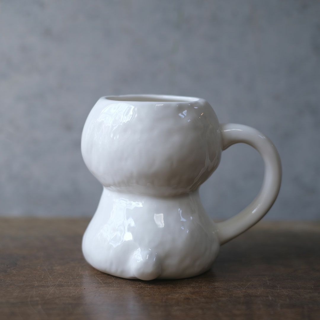 ビションフリーゼマグの後ろ姿
