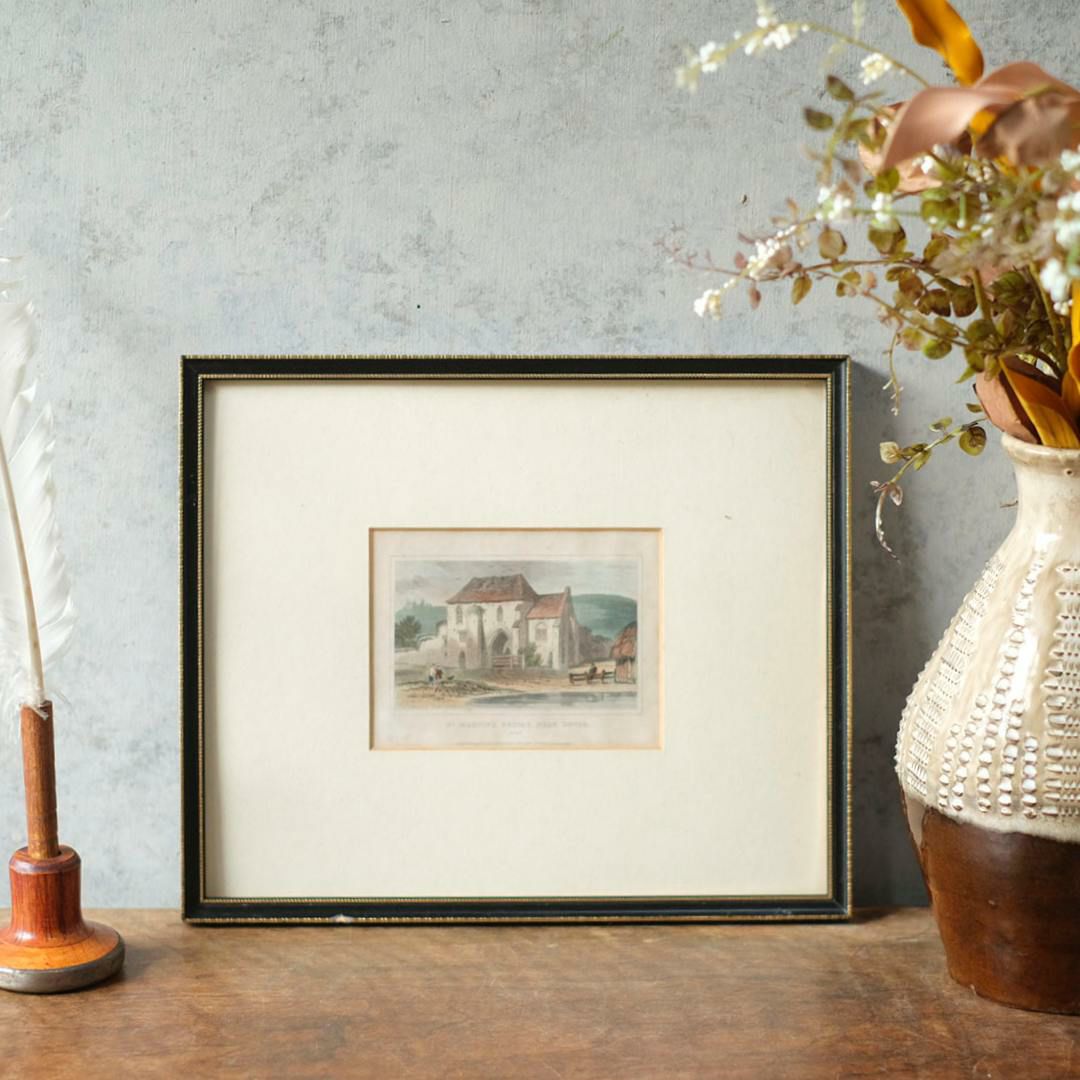 アンティークピクチャー リトグラフ 絵 イギリス1